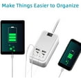 thumbnail image 2 of 6 Ports Usb Charger Hub Desktop Us Plug Ac Power Wall Travel Charging Adapter Slots Charging Station Extension Socket Outlet With Cable, 2 of 5