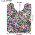 thumbnail image 6 of SKYSONIC Bath Mats Toiletry Mat Dense Flower Print, Fluffy Plush Absorbent Bath Rugs Carpet with Non Slip Bottom for Bathroom Floor Toilet Tub and Shower, 6 of 7