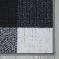 thumbnail image 3 of Ottomanson Ottohome Collection Non-Slip Rubberback Checkered Design Indoor Rug, 3 of 9