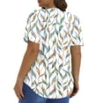 thumbnail image 4 of Fantaslook Blouses for Women Pleated Short Sleeve Tunic Tops Dressy Casual Summer Shirts, 4 of 10