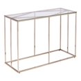 thumbnail image 1 of Meubles SEI Nicholance Contemporain Table Console en Verre Champagne, 1 of 3