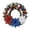 A, variant on 15.75inch Independence Day Wreath Red White and Blue PVC Patriotic Door Decoration for Indoor and Outdoor Use