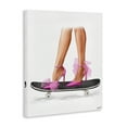 thumbnail image 4 of Stupell Industries Pink Heels on Skateboard Fashion Painting Wrapped Canvas Art Print Wall Art, 30 x 40, 4 of 8