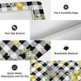 thumbnail image 6 of Cute Lemon Summer Outdoor Rug for Patio/Deck/Porch, Non-Slip Large Area Rug 4 x 6 Ft, Farmhouse Floral Black Buffalo Plaid Indoor Outdoor Rugs Washable Area Rugs, Reversible Camping Rug Carpet Runner, 6 of 8