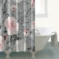 thumbnail image 5 of Waterproof Botanical Leaves Floral Shower Curtain 72x84 Inch Boho Style Polyester Unique Shower Curtain for Bathroom Hotel Home Decor with 12 Plastic Hooks, 5 of 5