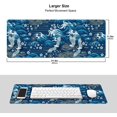 thumbnail image 2 of Large Extended Gaming Mouse Pad, 31.5x11.8in Big Desk Pad with Stitched Edges, Long Non Slip Rubber Base Mice Pads, Crane Bird, 2 of 6