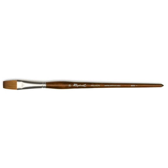 Raphael Precision Long Handle Brush, Flat, 20