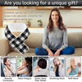 thumbnail image 4 of Heated Scarf Heated Neck Wrap Electric Plaid Scarf Soft Winter Scarves 3 Temperature Adjustable Heated Wrap Protection Portable Comfortable Neck Heating Pad for Men Women, 4 of 11