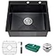 thumbnail image 3 of Black Kitchen Sink (25x22In Black), 3 of 4