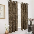thumbnail image 3 of Bohemia Blackout Curtains Window Drapes Room Darkening Thermal Insulated Grommets Blackout Curtains, for Living, Dining, Bedroom,2 Panels, 3 of 6