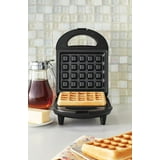 Mainstays Single Waffle Maker Matte Black Compact Upright Storage ...