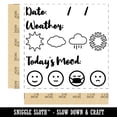 thumbnail image 2 of Date Fill-In with Weather Mood Tracker Daily Calendar Self-Inking Rubber Stamp Ink Stamper - Red Ink - Large 1-1/2 Inch, 2 of 7