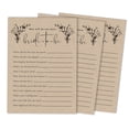 thumbnail image 1 of Inkdotpot 50-PackRustic Kraft PaperWho Know The Bride Best How Well Do You Know The Bride Bridal Shower Bachelorette PartyGameActivityCards, 1 of 7