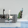 thumbnail image 2 of Figuras de animales de jirafa y , colección de estatuas de cerámica modernas y creativas para escritorio, oficina, dormitorio, estantería, me, 2 of 8