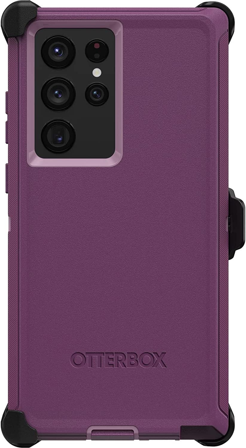 OtterBox DEFENDER SERIES SCREENLESS Case Case for Galaxy S22 Ultra - HAPPY PURPLE