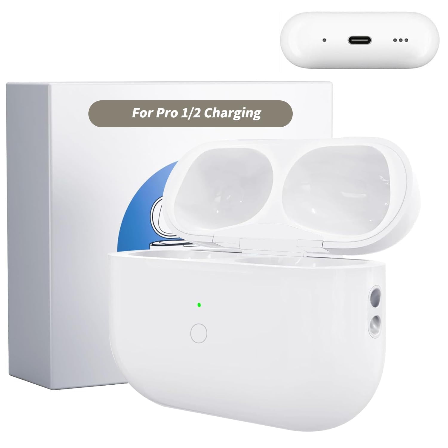 Wireless Charging Case Replacement Compatible with for airpods Pro