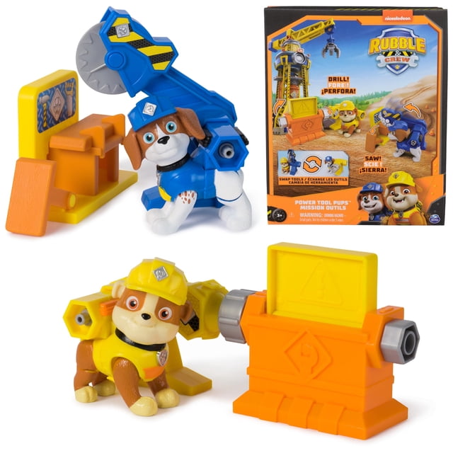 Toy Figures Rubble & Crew Power Tool Cachorros con herramientas y accesorios