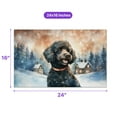 thumbnail image 5 of Hello Winter Poodle Welcome Snowy Night Watercolor Vintage Doormat Poodles Dog Lover Gifts Idea Indoor Outdoor Welcome Mat - 01011, 5 of 5