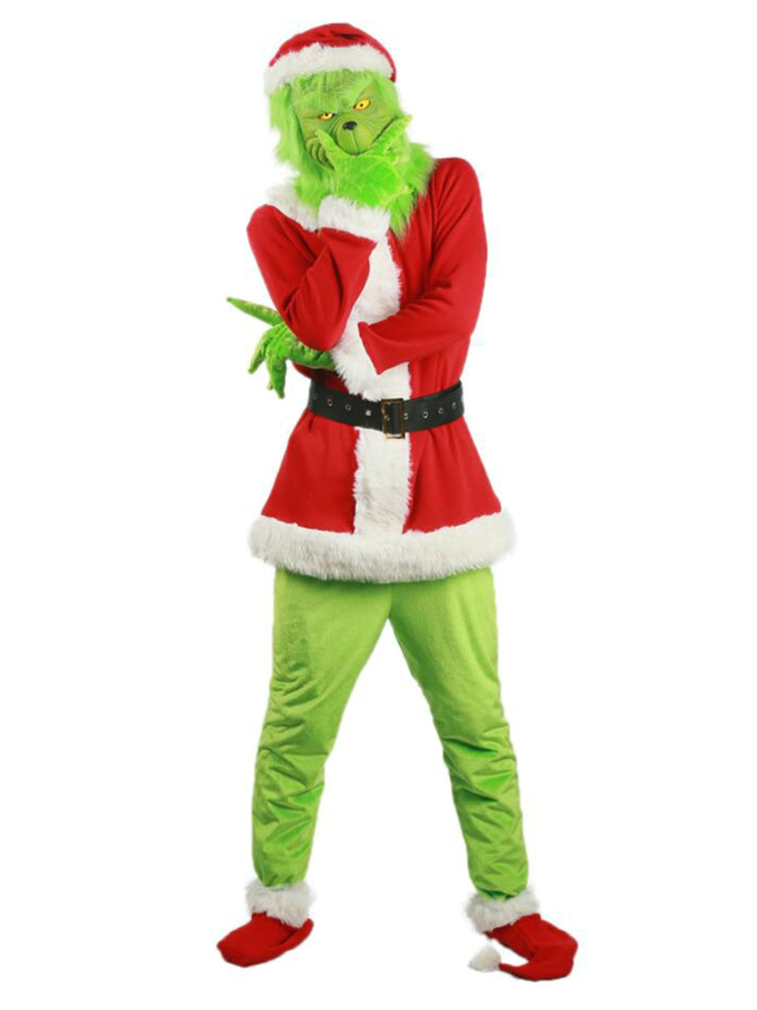 Christmas Deluxe Furry Adult Santa Suit 