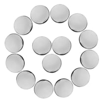 DRAFIDEEP 30Pcs Silver Metal Buttons Durable Alloy Coat Buttons for Sewing Fashion Clothing Accessories