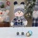 thumbnail image 5 of Adorno navideño con muñeco de nieve, suministros decorativos para fiestas temáticas y festivas, 5 of 7