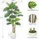 thumbnail image 3 of Qinaqin 6-Foot Artificial Monstera de Profundidadliciosa Plant con a Negro Pot Grande Fake Tropical Floor Tree para Indoor o Outdoor Hogar Oficina Living Sala Profundidadcor, 3 of 7