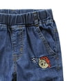 thumbnail image 5 of Gubotare Jorts for Teen Boys Y2K Baggy Jean Shorts Retro Pull On Denim Shorts Elastic Waist Loose Hip Hop Jorts Pockets Size 13-14 (Light Purple,13-14 Years), 5 of 6