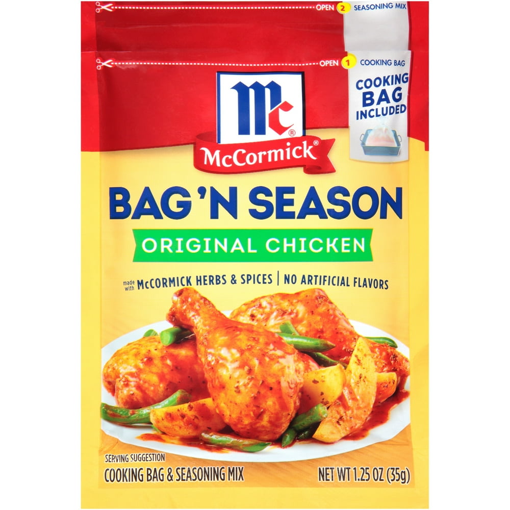 McCormick Bag 'n Season Original Chicken Cooking & Seasoning Mix, 1.25