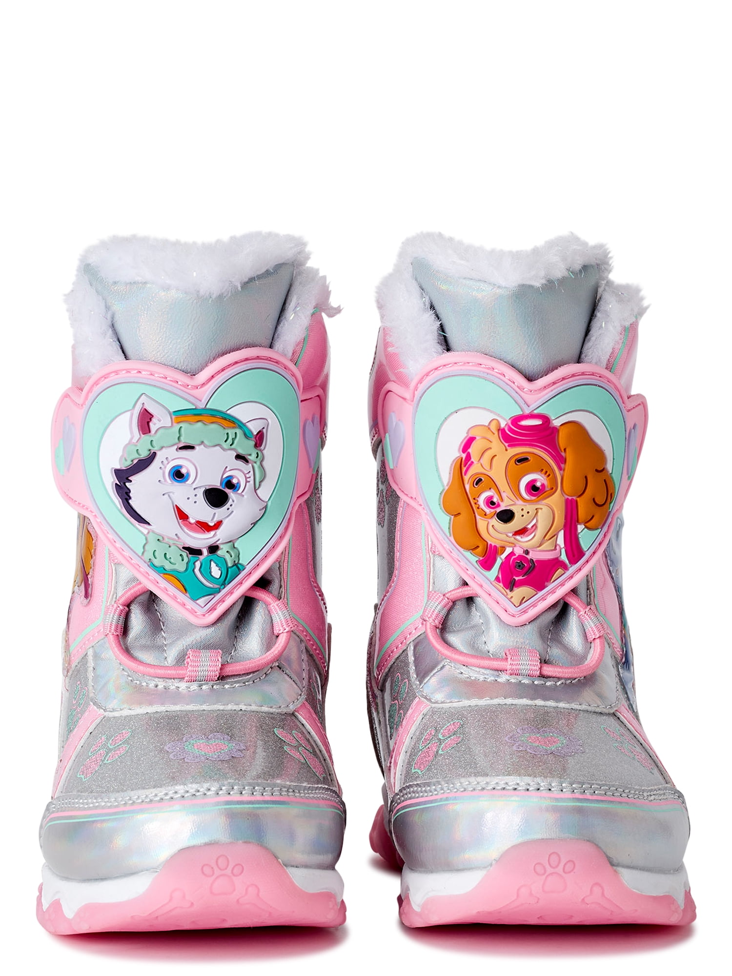 Paw Patrol Toddler Girls Light Up Snow Boots Sizes 7 12 Walmart