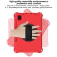 thumbnail image 4 of Allytech Shockproof Samsung Galaxy Tab S6 Lite 10.4" 2020 Released SM-P610, Rugged Heavy Duty Protection Adjustable Shoulder Strap Kickstand EVA Rubber Kids Friendly Cover, Red/Black, 4 of 7