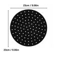thumbnail image 2 of WIFKLSIIPG Tapis Isolant Rond Carré pour la Maison avec Trous, Antiadhésif, Silicone de Qualité Alimentaire, Tapis de Cuisson pour Friteuse à Air Chaud, 2 of 8