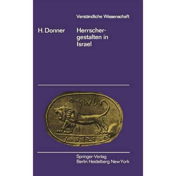 Verständliche Wissenschaft Herrschergestalten in Israel, Book 103, (Paperback)