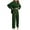 Army Green, variant on ameIAEA 2 Piece Outfits for Women Cotton Linen Button Down Shirts Wide Leg Pants Casual Set