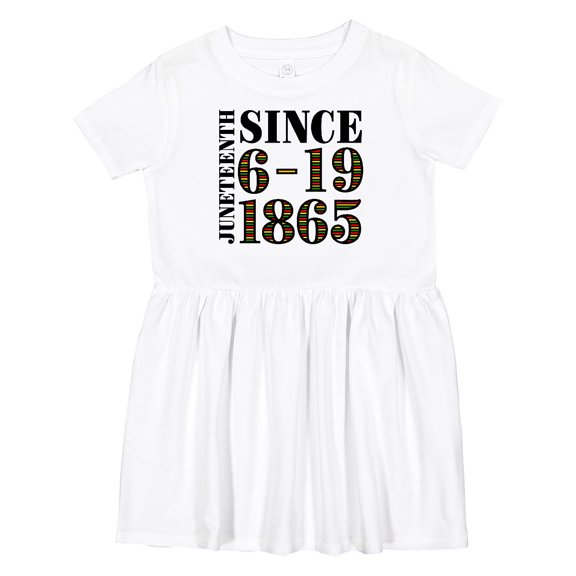 Inktastic Juneteenth Since 6-19-1865 Girls Toddler Dress