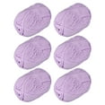 thumbnail image 1 of 300g - Paquete de 6 ovillos de 50g de hilo acrílico suave para ganchillo de color púrpura claro, 1 of 7
