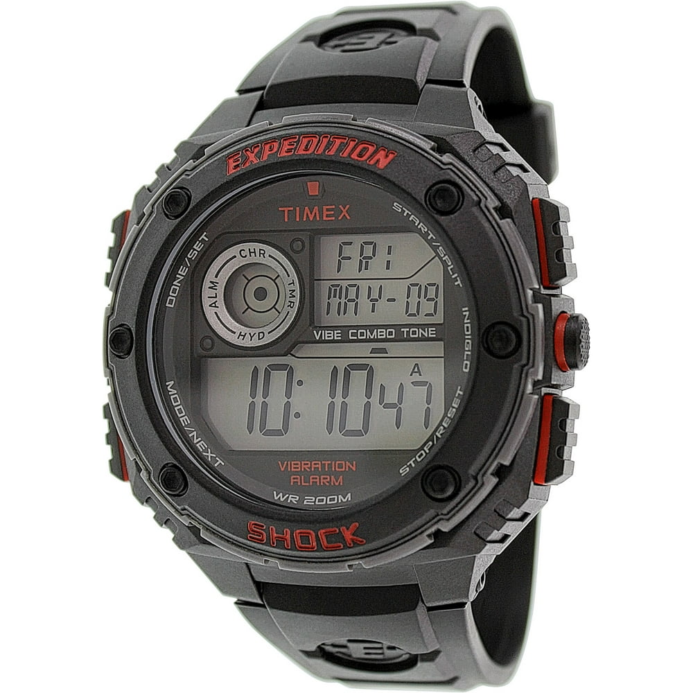 Timex - Men's Expedition T49980 Digital Rubber Quartz Sport Watch - Walmart.com - Walmart.com