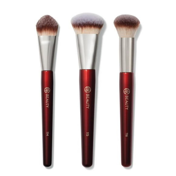 Set de brochas de maquillaje BK Beauty Core Complexion Trio (3 unidades)