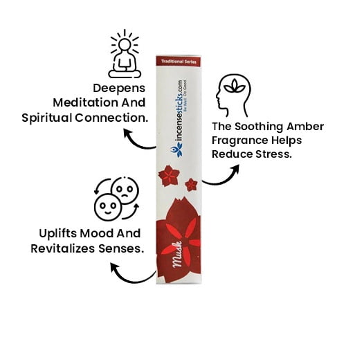 Musk Incense 8" 10 Sticks: 10 Packs