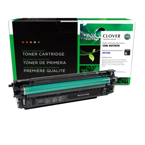 Remanufactured Clover Imaging High Yield Black Toner Cartridge compatible with CDK 6017876