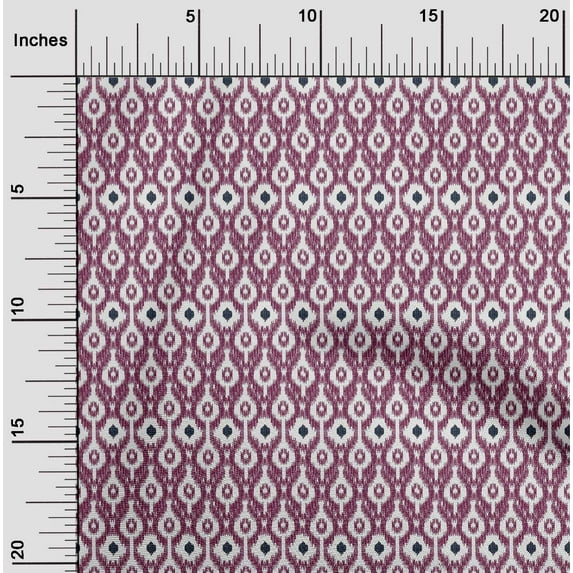 oneOone Cotton Flex Fabric Ogee Ikat Printed Craft Fabric BTY 40 Inch Wide