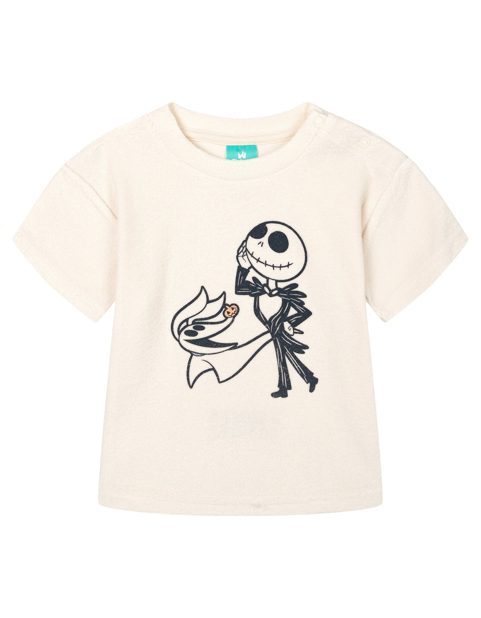 Disney Nightmare Before Christmas Jack Skellington Zero Loop Terry Cloth T-Shirt, Shorts and Bucket Sun Hat 3 Piece Outfit Set Newborn to Infant