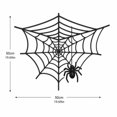 thumbnail image 3 of Black Web Decoration, 20 X 20 Inch Fake Web With, Scary Spooky Halloween Decor for Wall, Corner, and Ceiling, Single Piece, 3 of 8