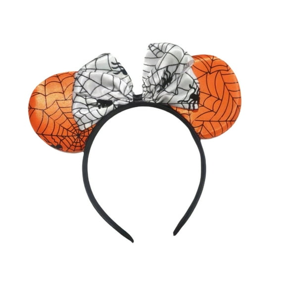 WEGFTDUOP Halloween Hair Accessories Headband Holiday Party Araneid Web Pattern Bow Hair Accessories Headband