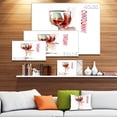 thumbnail image 3 of Vin Rouge sur Fond Blanc - Impression sur Toile Contemporaine, 3 of 4