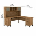 thumbnail image 4 of Bush Furniture Somerset 72W L Shaped Desk with Hutch, Fresh Walnut, 4 of 7