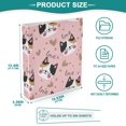 thumbnail image 4 of Haosy Hardcover 3 Ring Binder 1.5 Inch Ring Decorative Binder Organizer for Home School Office, Cute Cat Love Print, 4 of 10