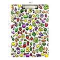 thumbnail image 2 of Fruits and Vegetables Pattern 12.5x9in Clipboard, Durable Acrylic with Metal Clip and Wall Hook for Office or Classroom, 2 of 10