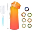 thumbnail image 1 of La mejor opción de regalo! Botella de agua Air , botella de agua con 7 cápsulas de sabor, 650 ml,juego de iniciación de botellas de agua potable con cápsulas de sabor Gold, 1 of 2