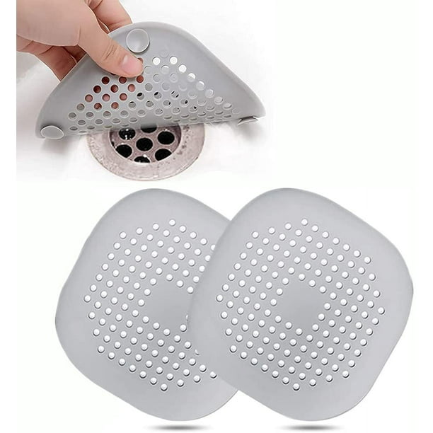 4 protectores de drenaje de silicona, filtro de fregadero de cocina con ventosa, filtro de cubierta de drenaje de bañera, filtro de fregadero de cocina y baño. Rojo Verde RV1016-0123497FYD