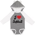 thumbnail image 3 of Inktastic Softball Sports Gift for Girls Girls Long Sleeve Baby Bodysuit, 3 of 5
